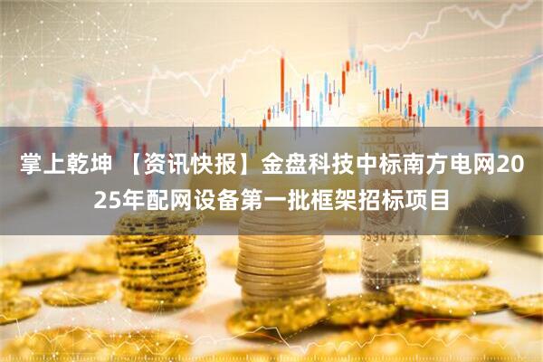 掌上乾坤 【资讯快报】金盘科技中标南方电网2025年配网设备第一批框架招标项目