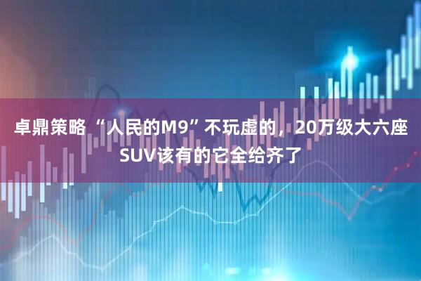 卓鼎策略 “人民的M9”不玩虚的，20万级大六座SUV该有的它全给齐了